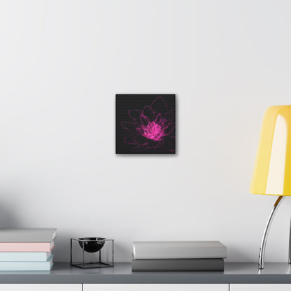 Lotus Static – Square Canvas Bloom