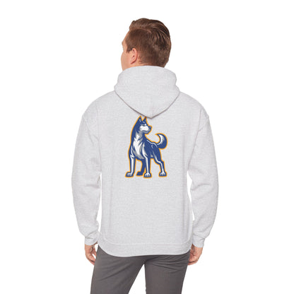 Bigfork Huskies Back-Logo Hoodie — Front Wordmark, Classic Comfort