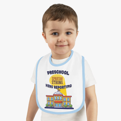 Preschool: Spartan Strong, Hero Reporting – NK Spartans Baby Bib