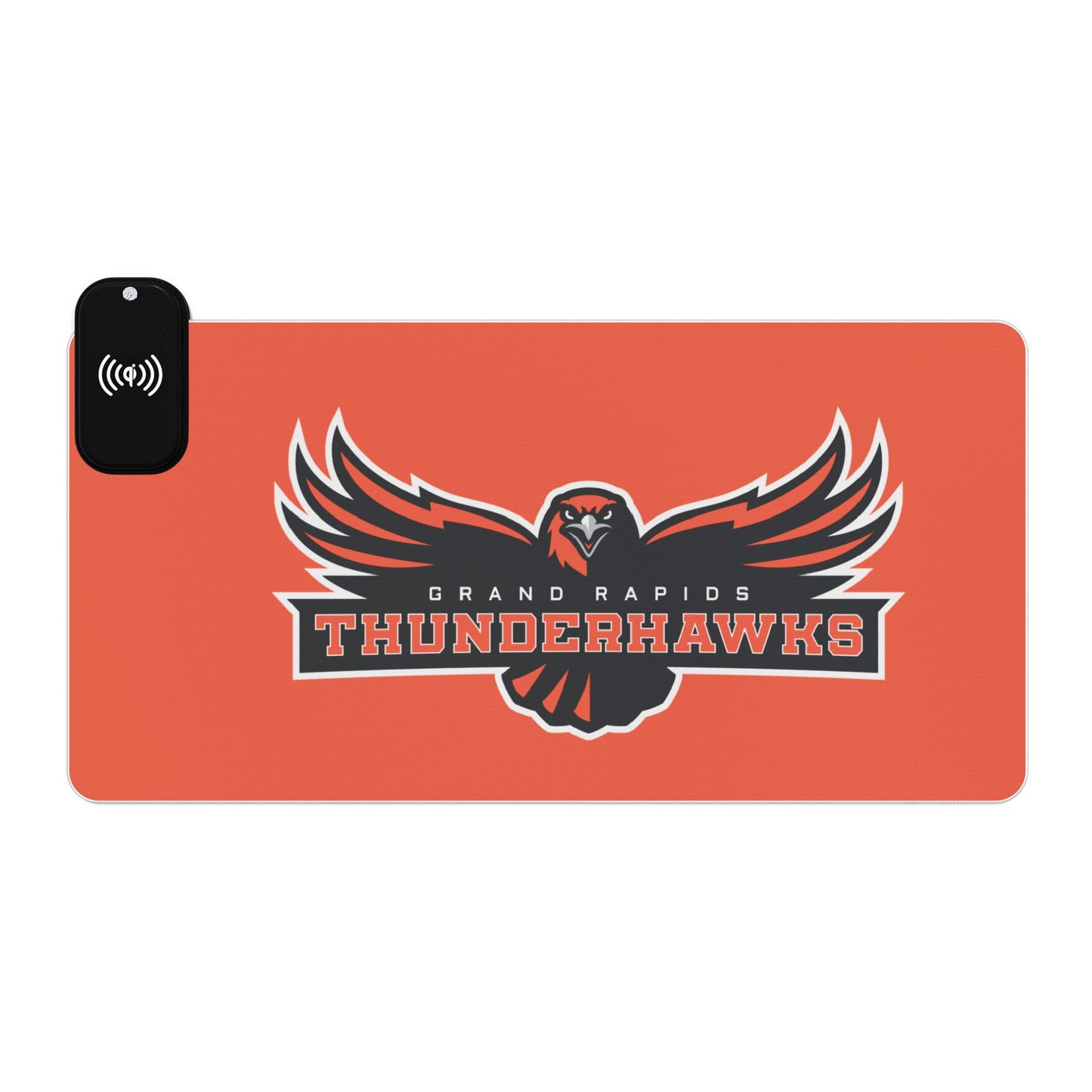 Grand Rapids Thunderhawks LED Gaming Mouse Pad, Wireless Charging