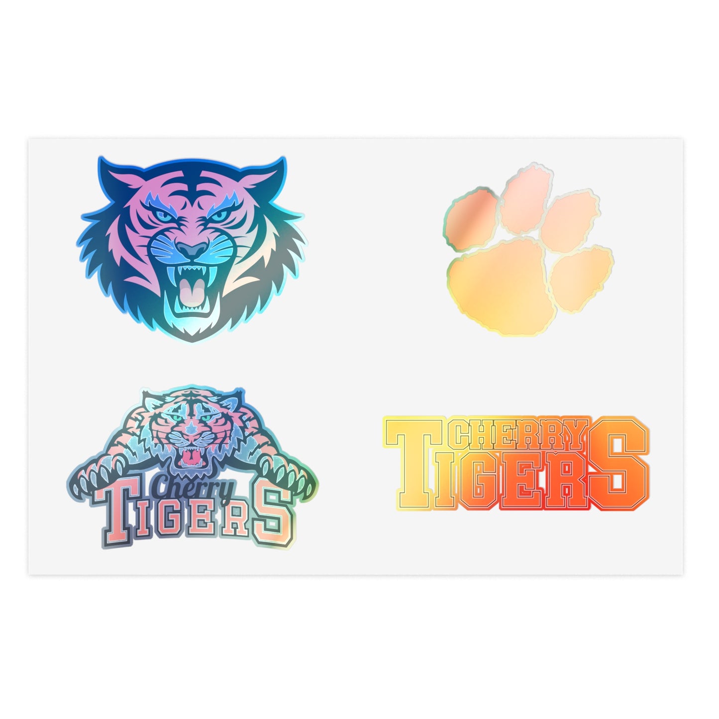 Cherry High School Tigers Sticker Sheet