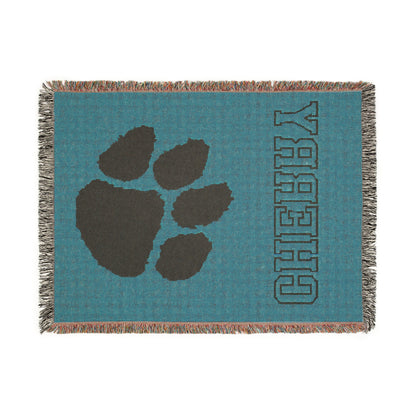 Cherry Tigers Woven Throw Blanket
