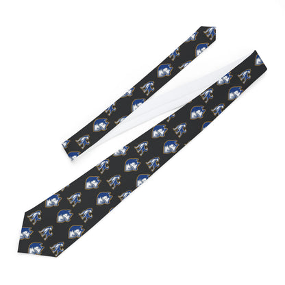 Bigfork Huskies Pattern Tie — All-Over Logo, Statement Neckwear