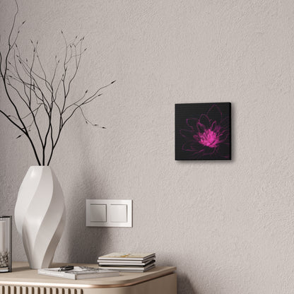 Lotus Static – Square Canvas Bloom