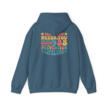 Tomorrow Needs You 988 Lifeline Hoodie