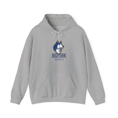 Bigfork Huskies Heavy-Blend Hoodie — Custom Back (“DAD #1” or Your Text)