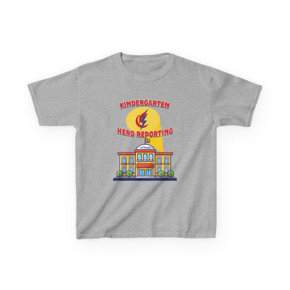 Kindergarten: Hero Reporting for Duty – Chisholm Bluestreaks Kids Tee