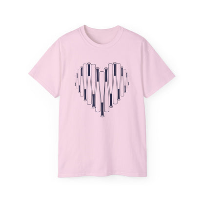 GNK Titans Baseball/Softball Heart Bat Tee
