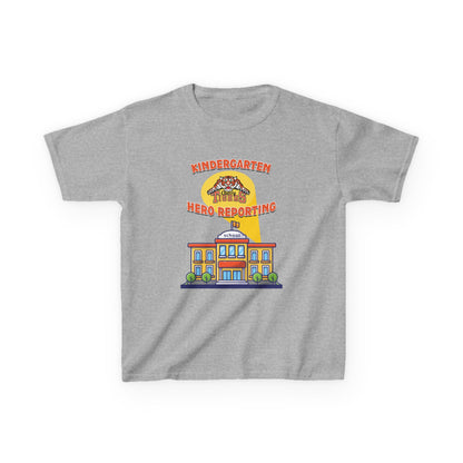 Kindergarten: Hero Reporting for Duty – Cherry Tigers Kids Tee