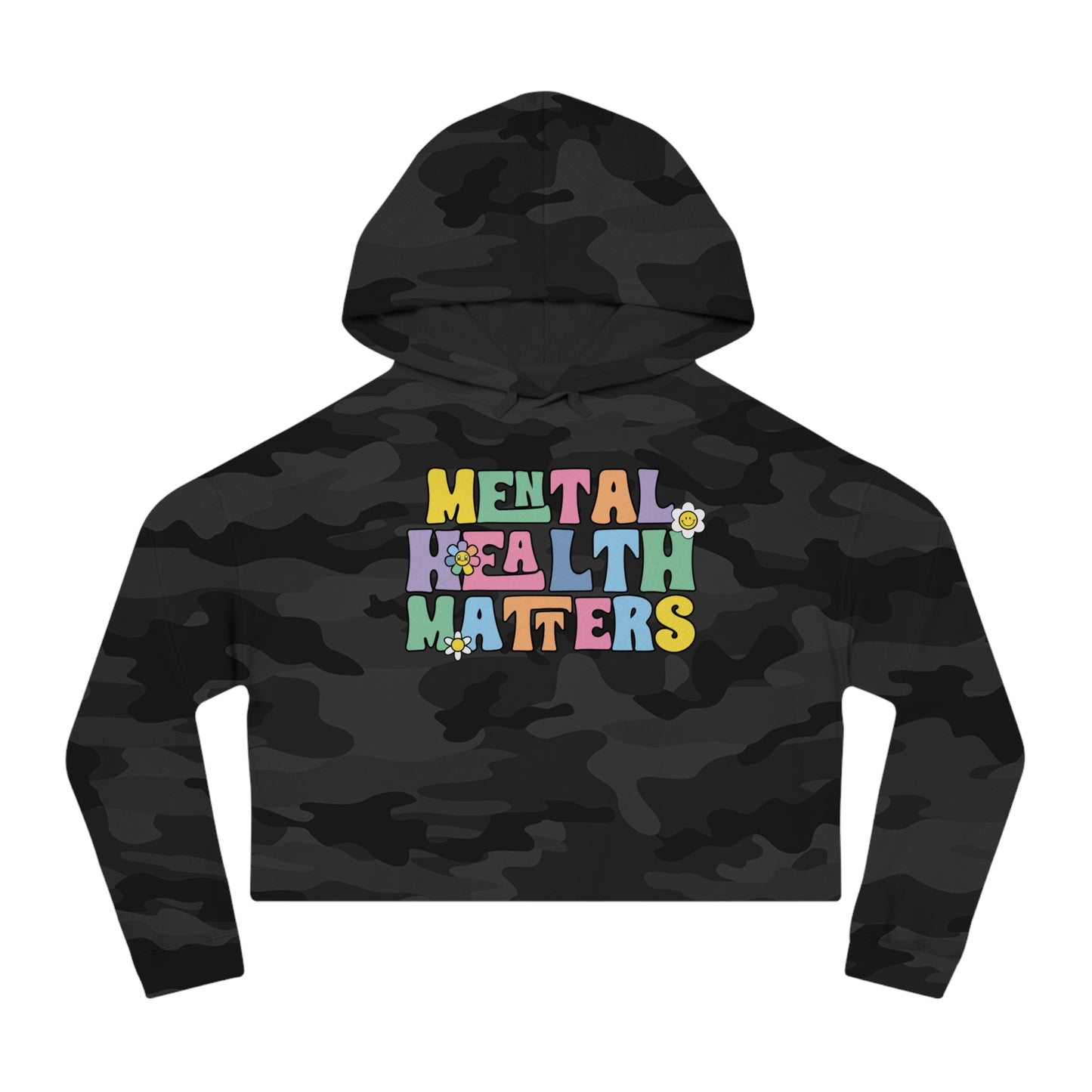 Mental Health Matters Cropped Hoodie