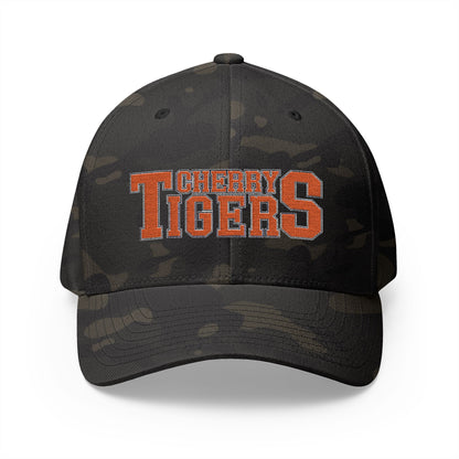 Cherry Tigers Flex-Fit Structured Cap – Stealth Mode: Activated 🧢🐅