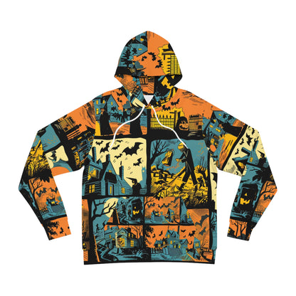 Halloween Comic Frenzy Hoodie – All-Over Print Spooktacular Design