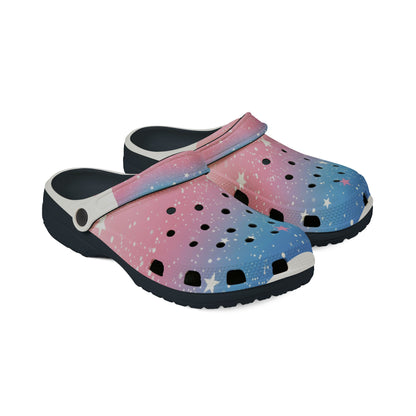 Pink Stars Clogs - Sparkle and Shine with Every Step!