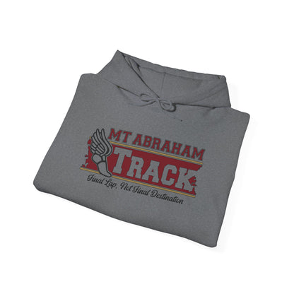 Mt. Abraham Track Hoodie — “Final Lap, Final Destination: The Finish Line” Edition