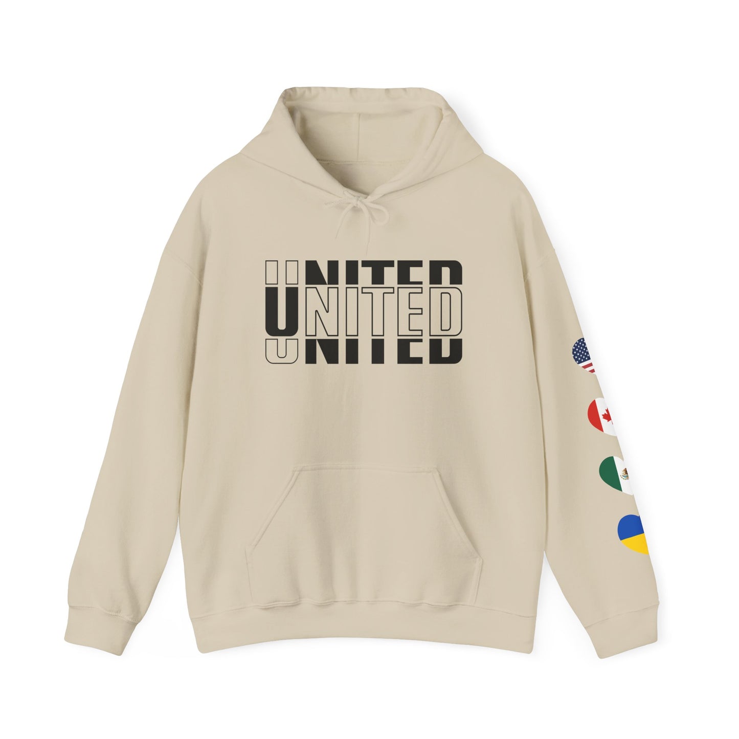 LOVE United Heavy Blend Hoodie – Minimalist Edition 🌍❤️