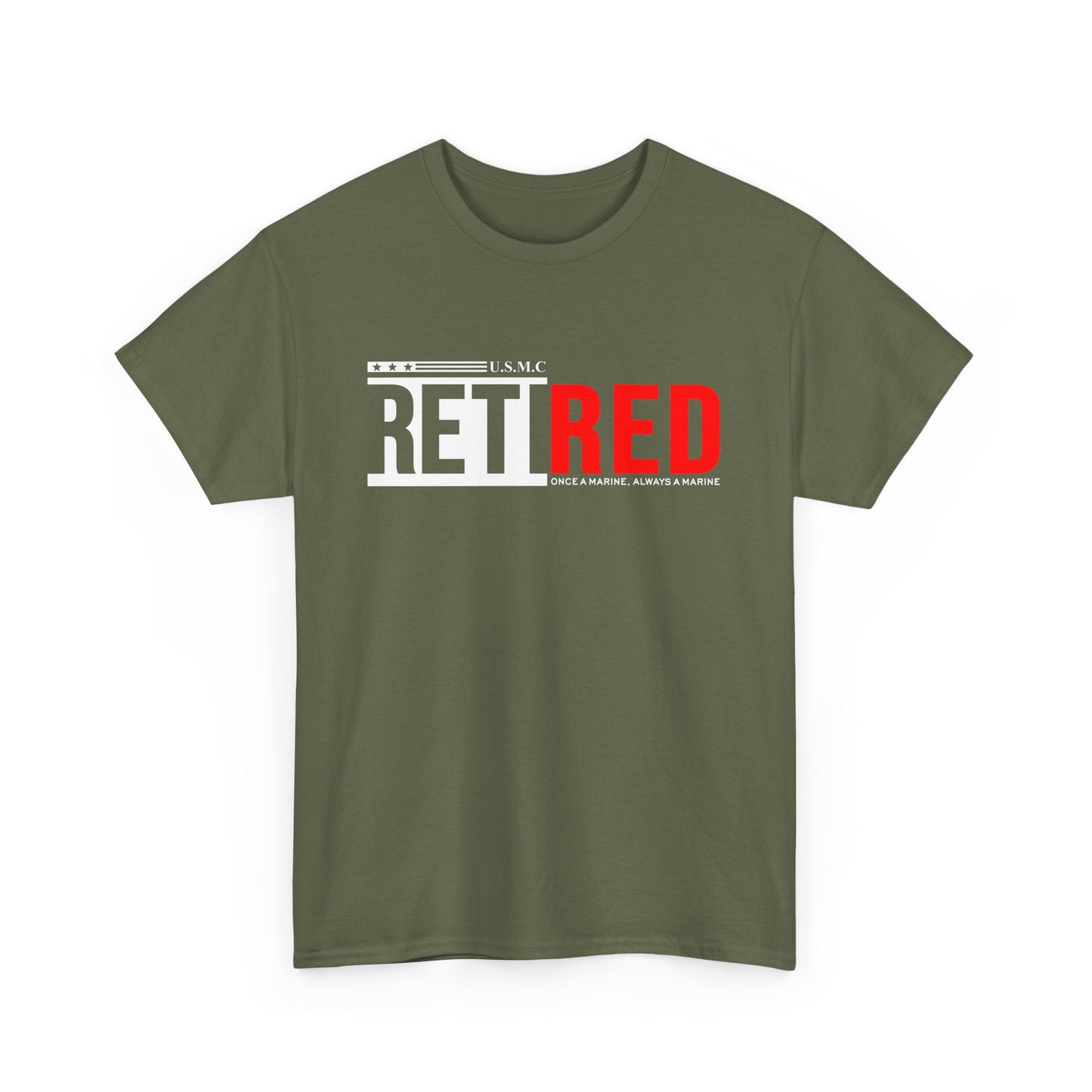 USMC Retired Marine Tee – Once a Marine, Always a Marine