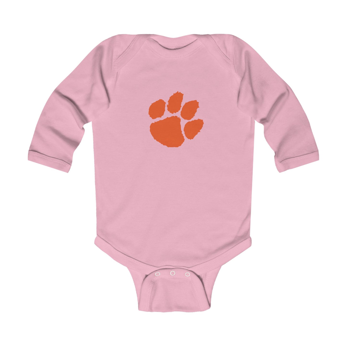 Cherry Tigers Paw Print Infant Long Sleeve Bodysuit