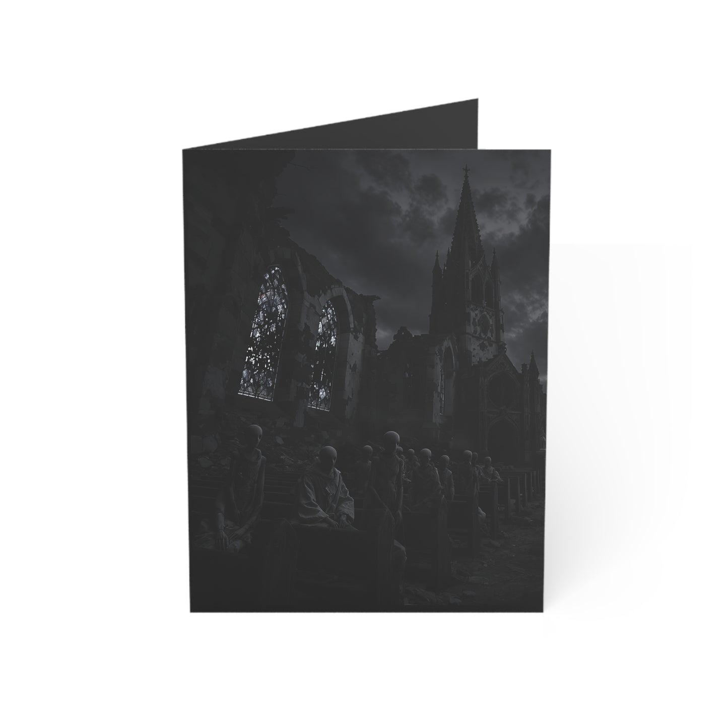 Congregation of the Forgotten – Gothic Horror Greeting Card