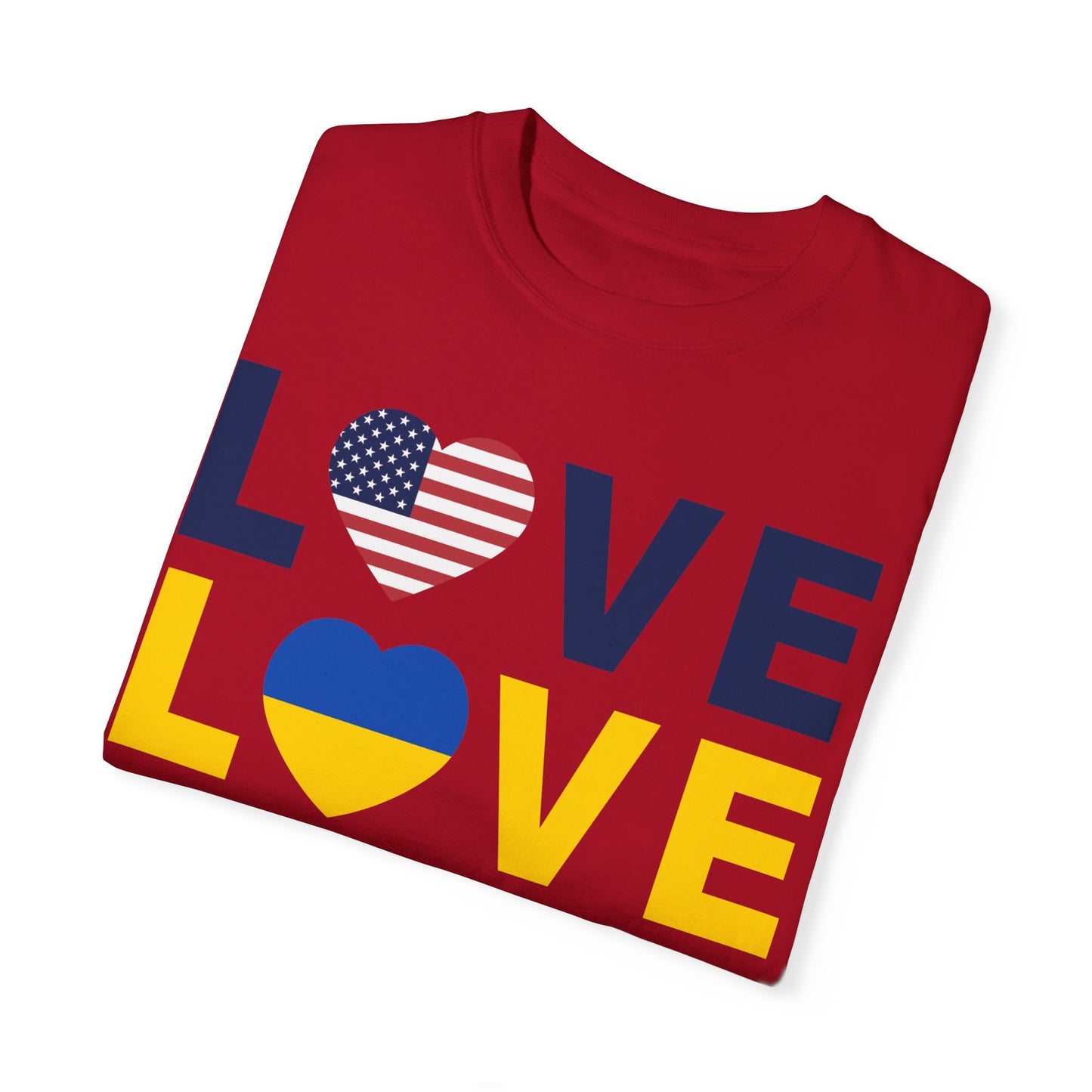 LOVE United – Ukraine Comfort Colors T-Shirt 🇺🇦❤️