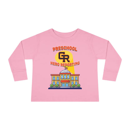 Preschool: Hero Reporting for Duty – Grand Rapids Thunderhawks Toddler Long Sleeve Tee