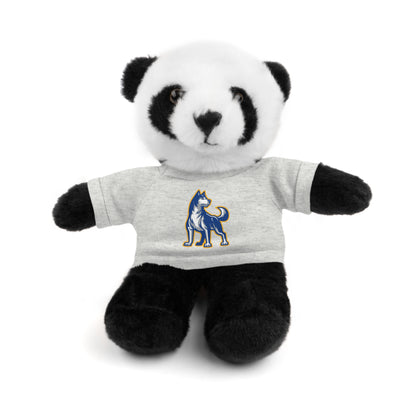 Huggable Huskies – 8" Plush Buddies w/ Logo Tee (Pick Your Animal + Tee Color)