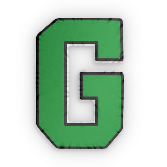 Greenway Raiders “G” Custom-Shaped Pillow — Double-Sided, Plush Spirit Décor