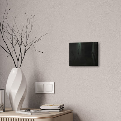 Count Your Steps, Not Your Regrets – Haunted Stairwell Canvas