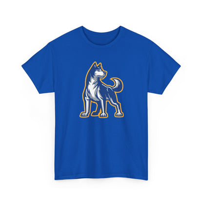 Bigfork Huskies Heavy Cotton Tee — Custom Back (“DAD #1” or Your Text)