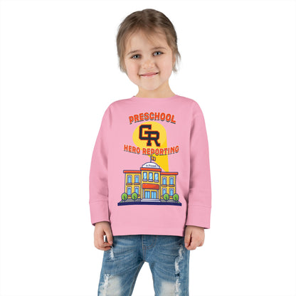Preschool: Hero Reporting for Duty – Grand Rapids Thunderhawks Toddler Long Sleeve Tee