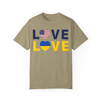 LOVE United – Ukraine Comfort Colors T-Shirt 🇺🇦❤️