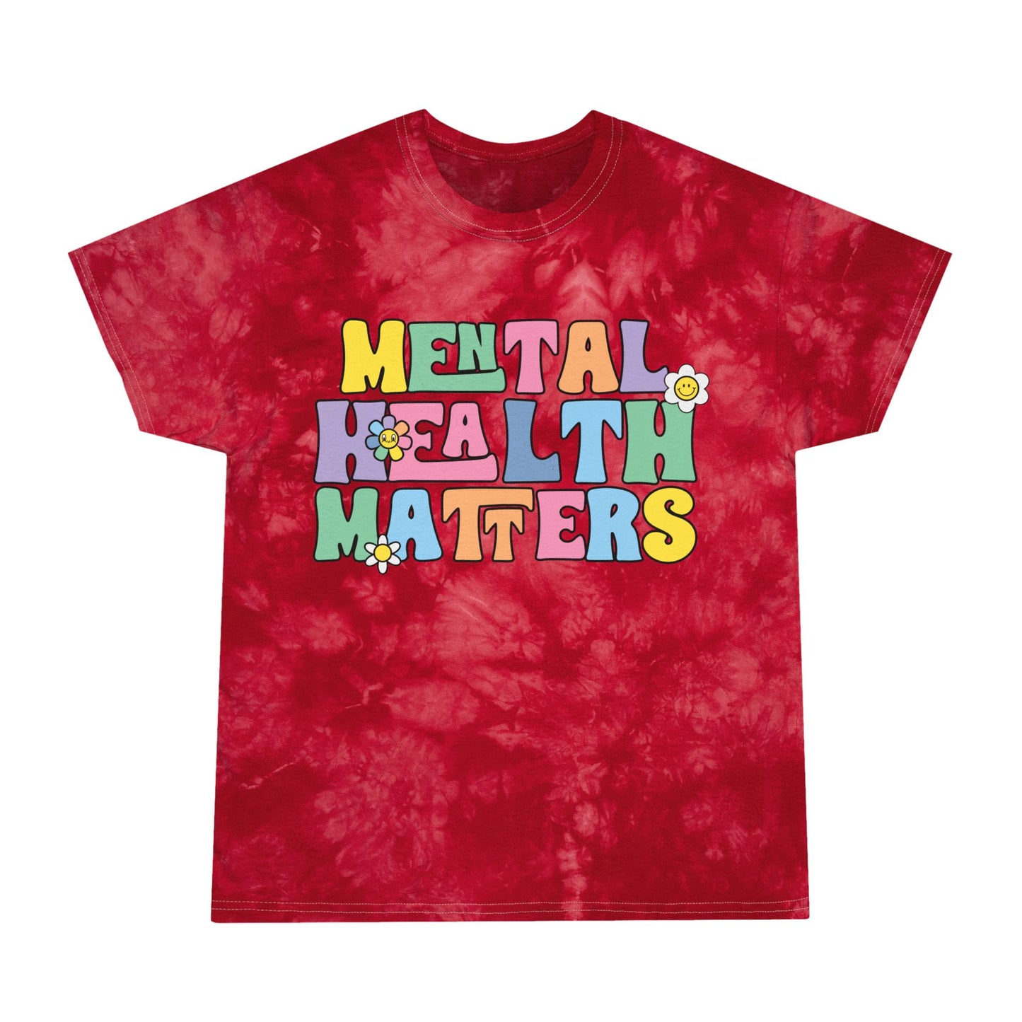 Groovy Support: Mental Health Matters Tie-Dye T-Shirt