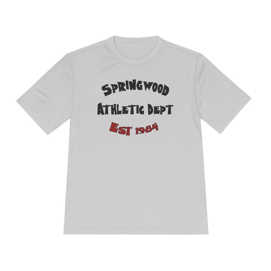 Springwood High Athletic Dept. Tee – Class of 1984 Horror Fan Sports Shirt