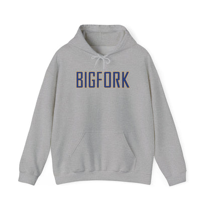 Bigfork Huskies Back-Logo Hoodie — Front Wordmark, Classic Comfort