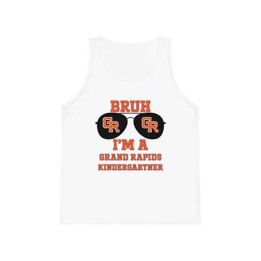 BRUH I’m a Grand Rapids Kindergartner – Kids Jersey Tank Top