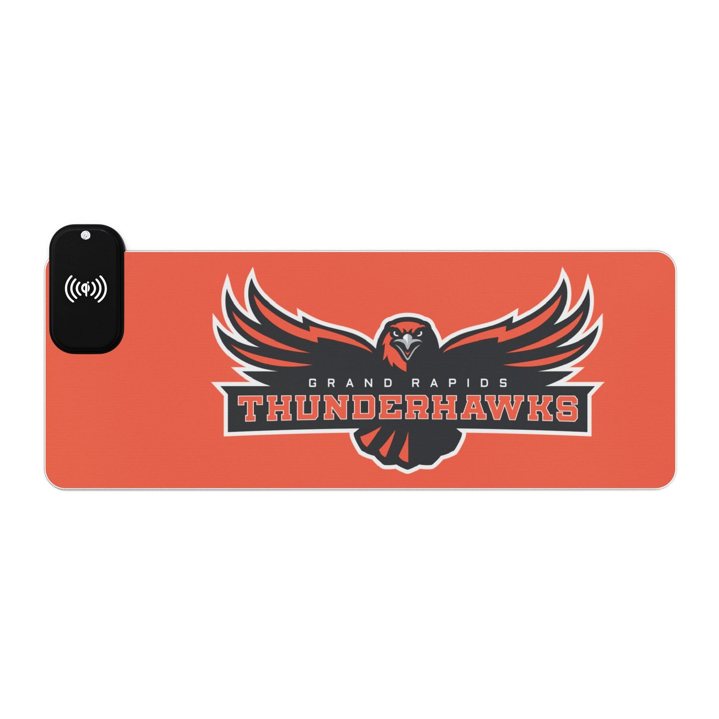 Grand Rapids Thunderhawks LED Gaming Mouse Pad, Wireless Charging