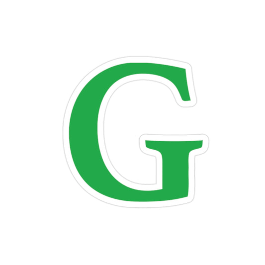 Greenway High School Die-Cut Outdoor Sticker - Green "G" Logo