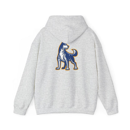 Bigfork Huskies Back-Logo Hoodie — Front Wordmark, Classic Comfort