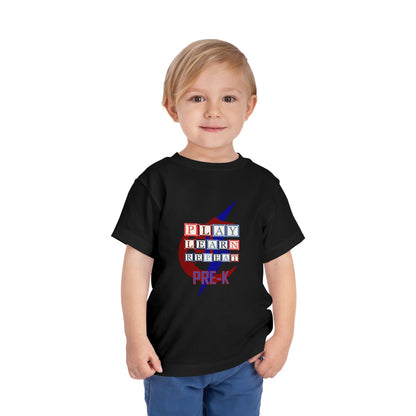 Chisholm Bluestreaks – Play. Learn. Repeat. Pre-K Toddler Tee