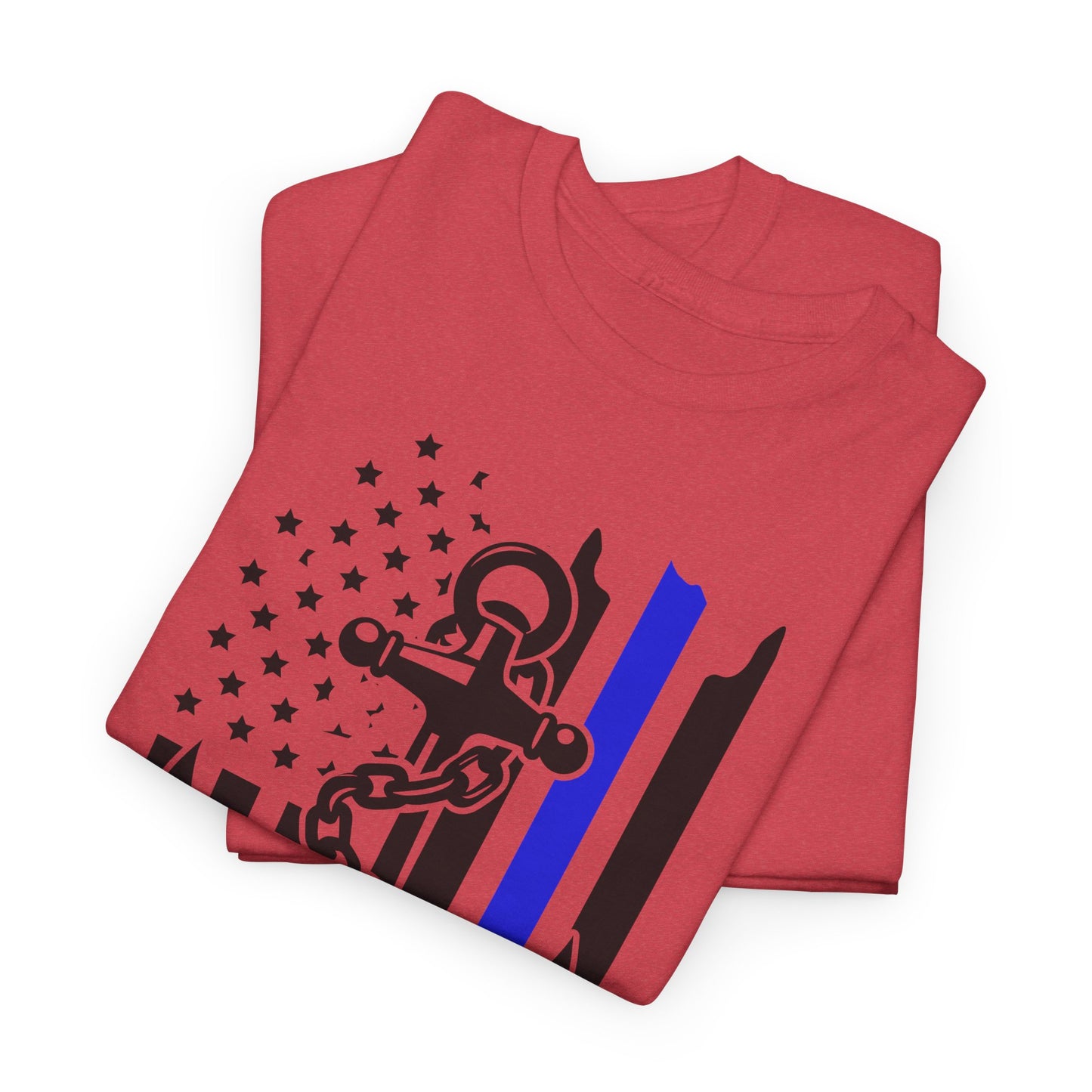 Navy Anchor with Flag Tee – Bold, Patriotic, and Anchored in Pride