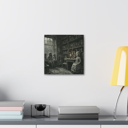 The Dollmaker's Den – Haunted Canvas Wall Art