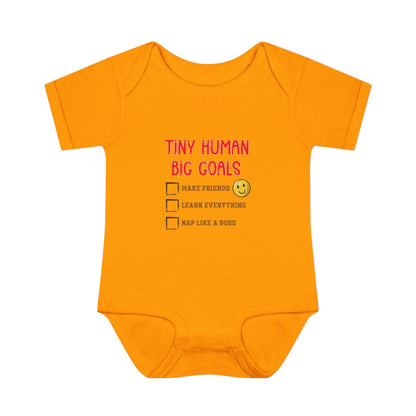 Tiny Human, Big Goals – Infant Bodysuit