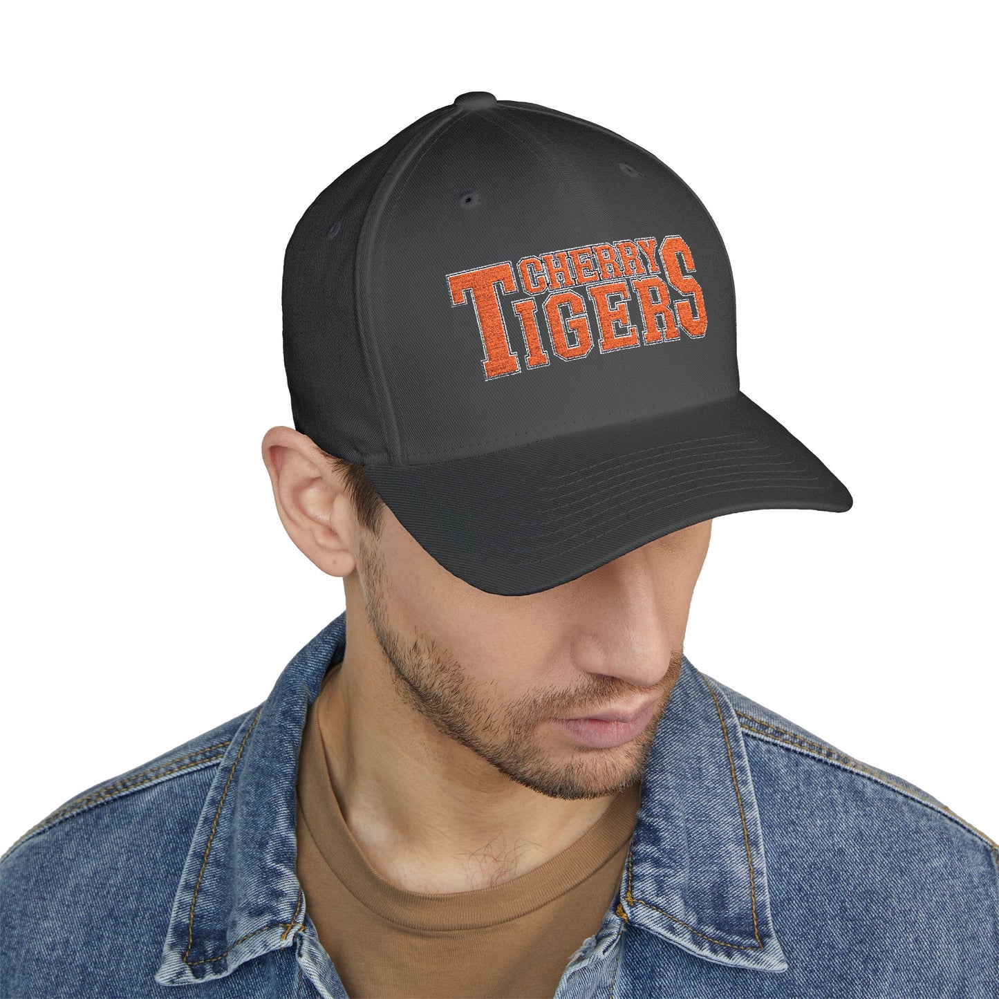 Cherry Tigers Flex-Fit Structured Cap – Stealth Mode: Activated 🧢🐅