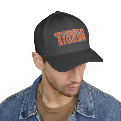 Cherry Tigers Flex-Fit Structured Cap – Stealth Mode: Activated 🧢🐅