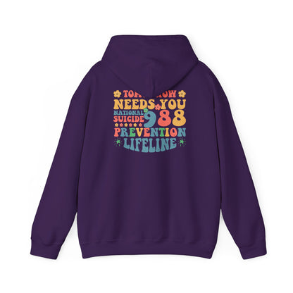 Tomorrow Needs You 988 Lifeline Hoodie