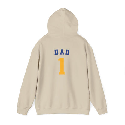 Bigfork Huskies Heavy-Blend Hoodie — Custom Back (“DAD #1” or Your Text)