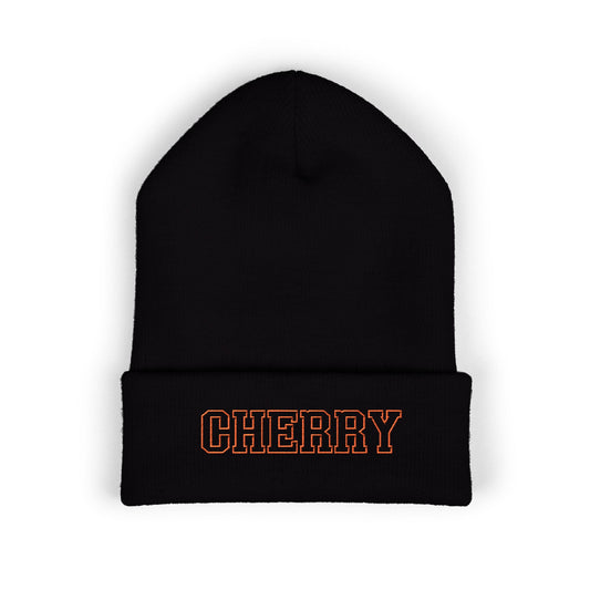 Cherry Cuffed Beanie – Cold Weather? Never Heard of Her ❄️🐯