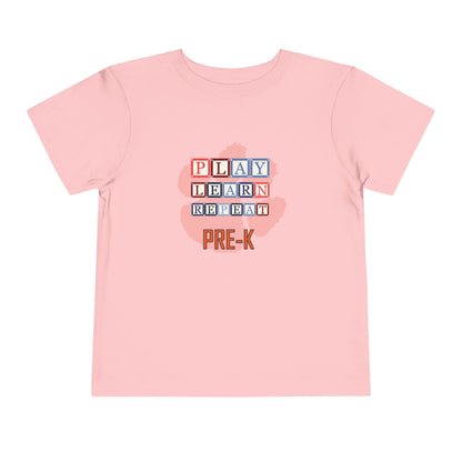 Toddler Tee - Alphabet Blocks Tiger Paw Pre-K Pride Shirt for Mini Graduates