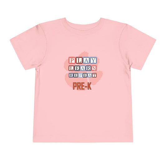 Toddler Tee - Alphabet Blocks Tiger Paw Pre-K Pride Shirt for Mini Graduates
