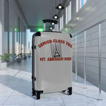 Mt. Abraham High Senior Class Trip Suitcase – Paris or Bust (Travel at Your Own Risk)