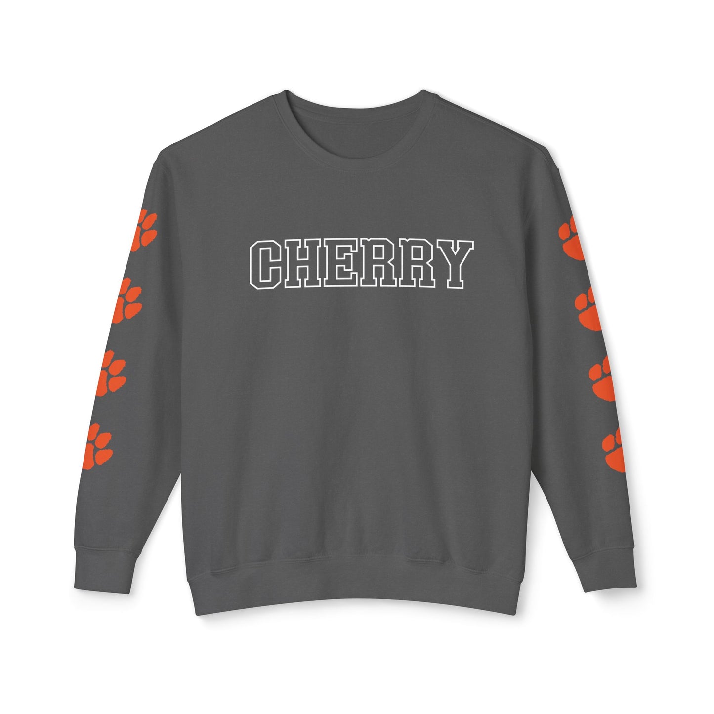 Cherry High School Outline Crewneck Sweatshirt – Show Your Tiger Pride!